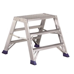 vendita online Sgabello doppia salita 5 gradini inclusa piattaforma mod.punto large plus s Sgabelli e cavalletti da lavoro Svelt Spa